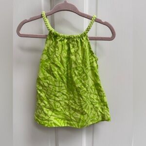 Okie Dokie 18M Girls Green Pineapple Tropical Cami Top Blouse